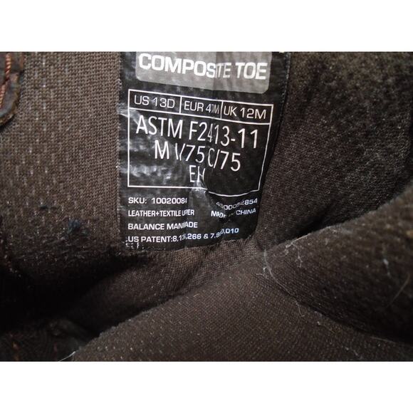 Ariat Men's 13D Rebar Flex Western VentTEK Brown Green Composite Toe Work Boots - Picture 9 of 11